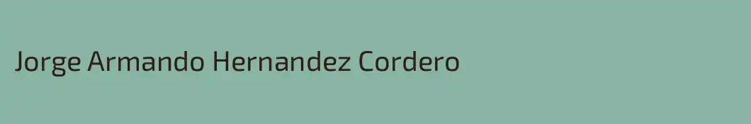 Jorge Armando Hernandez Cordero